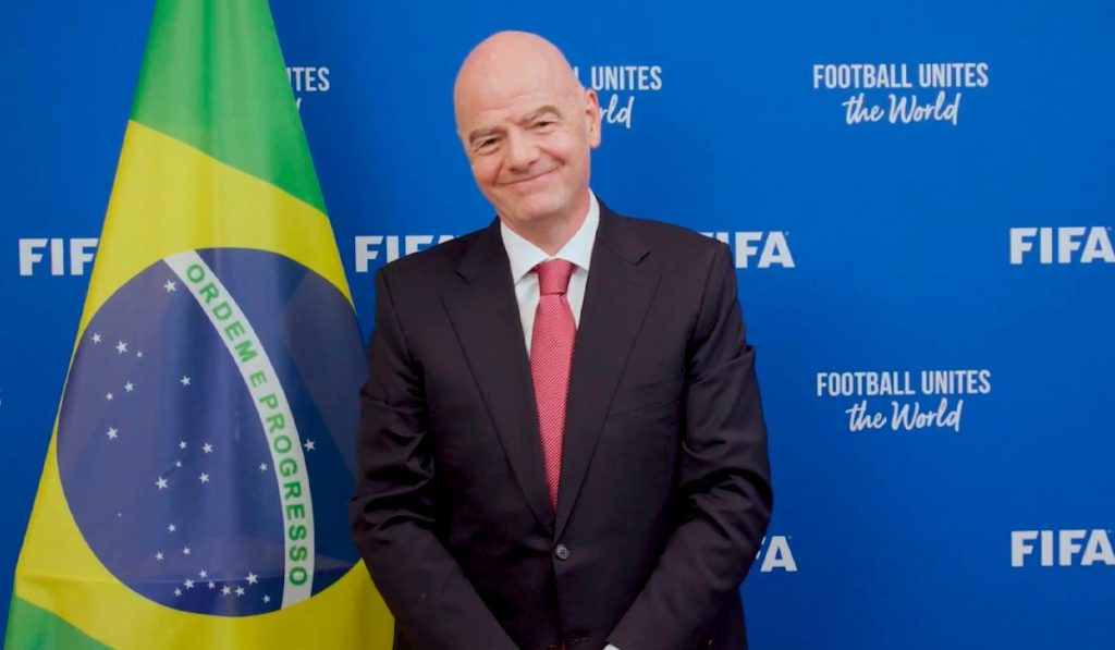 Presidente da Fifa exalta legado do Brasil em Copas: ‘Único país em todas edições’