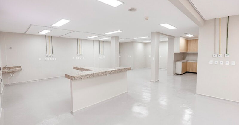Prefeitura avanÃ§a na construÃ§Ã£o da nova recepÃ§Ã£o infantil, Ala Vermelha e sala do tomÃ³grafo do Hospital Geral de EunÃ¡polis