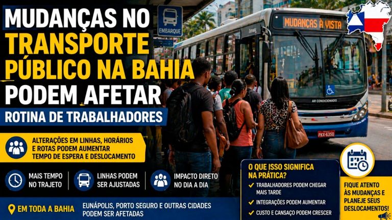 Mudanças no transporte público na Bahia podem afetar rotina