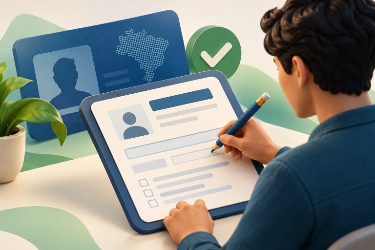 Ilustração sobre cpf suspenso ou pendente de regularização