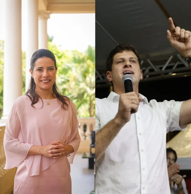 Raquel Lyra é reeleita governadora de Pernambuco em projeção do Datafolha, superando João Campos no primeiro turno